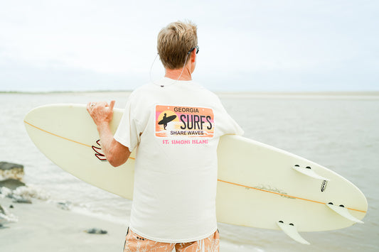 Georgia Surfs Share A Wave Ivory